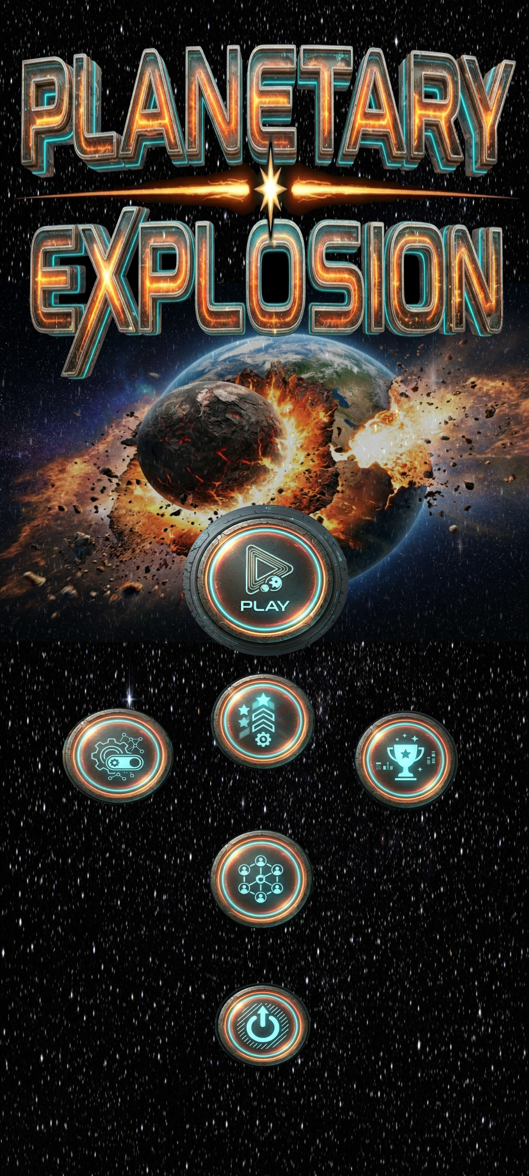 Planetary Explosion Main Menu