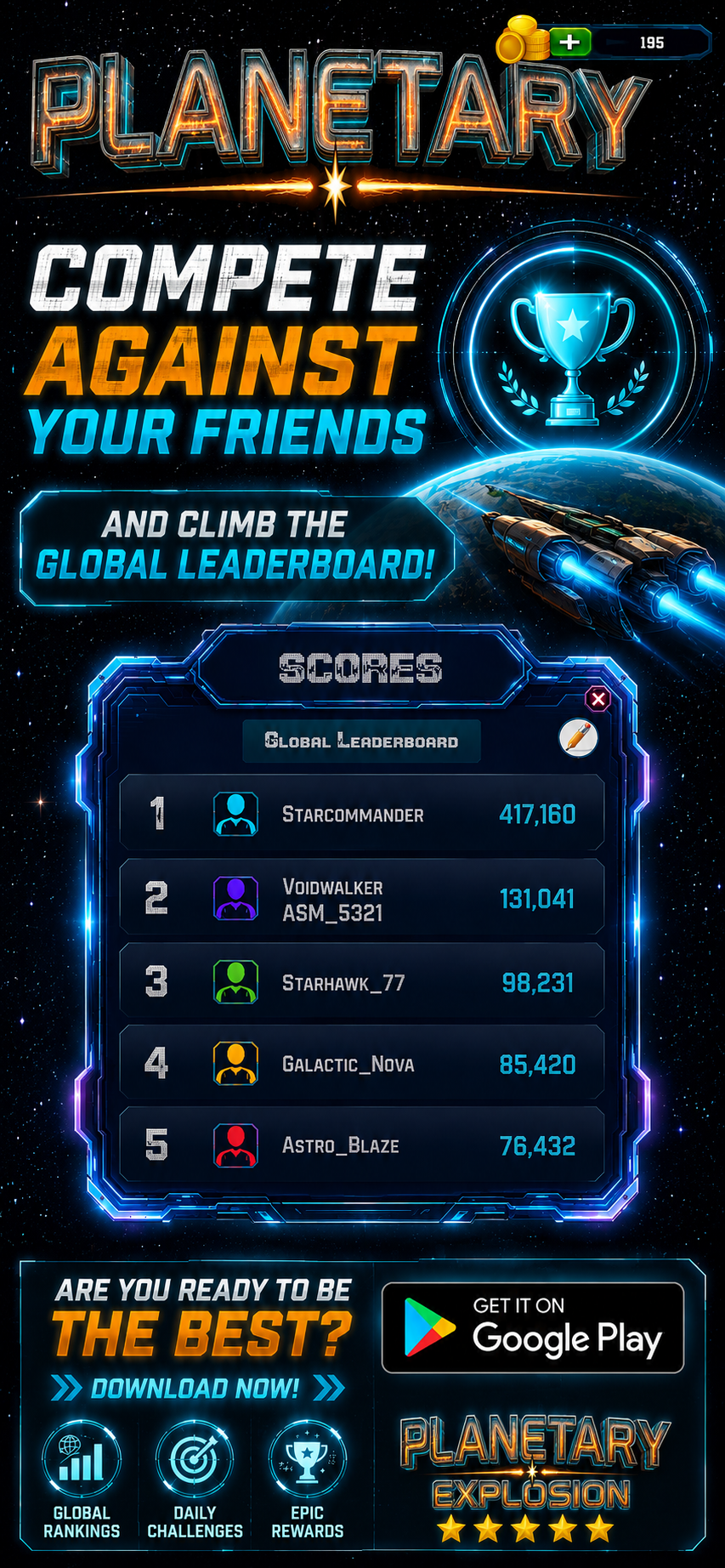 Clasificación global de Planetary Explosion